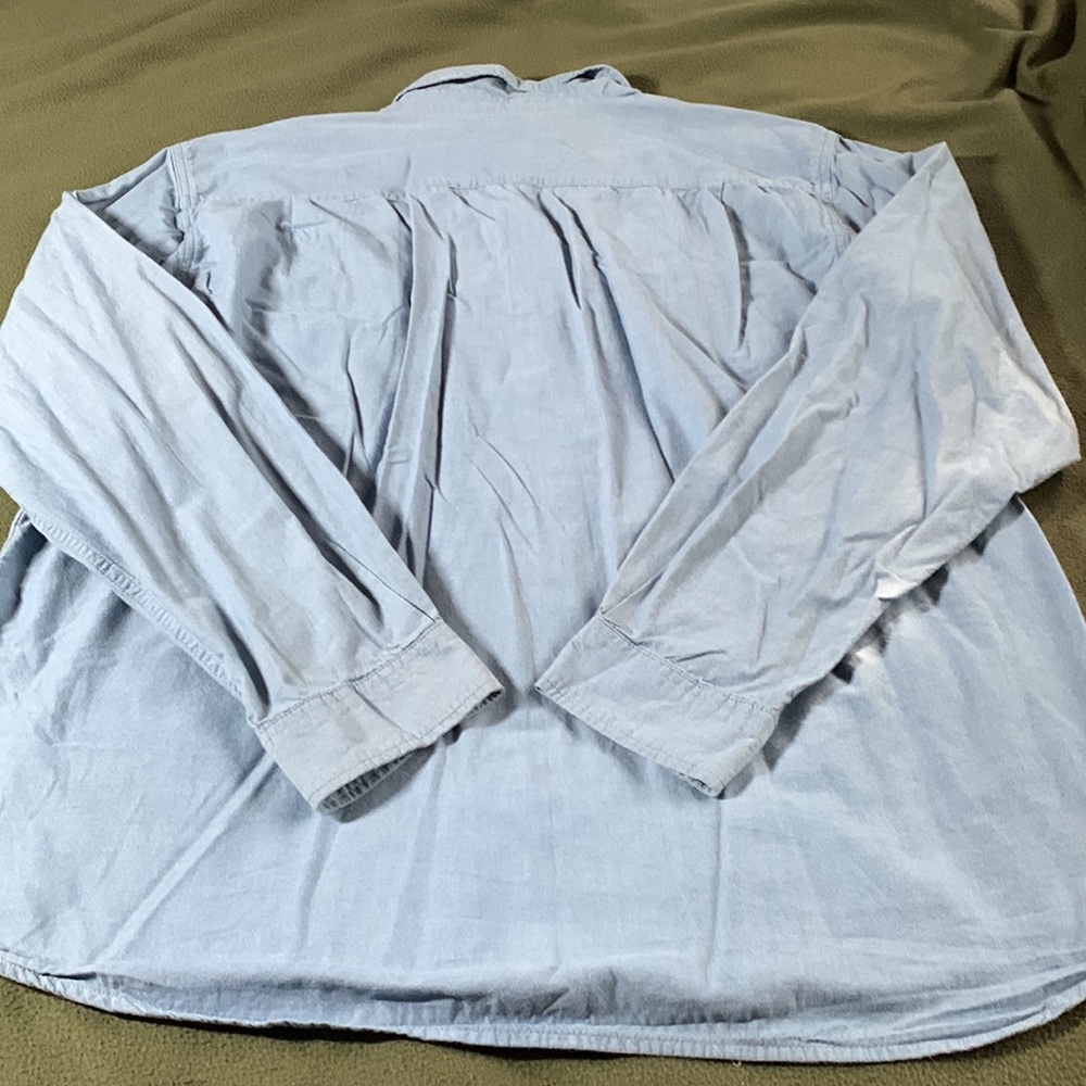 Men’s Carhartt blue, long sleeve shirt. Size XL. Chest approx 25 1/2 inches - Picture 7 of 12